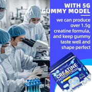 Factory Wholesale Creatine Monohydrate Gummies Herbal Supplement Strength And Endurance Enhancer 100 Percent Natural Vegan Friendly