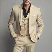 Men's Business Slim-fitting Suit Three-piece Suit