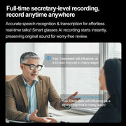 New 800W Camera AI Glasses Men Color-Changing Smart Translation Glasses Photo Video Recording Waterproof Call Smart Sunglasses